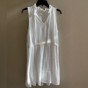 Joie White Gauze Summer Dress